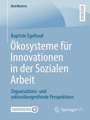 cover image of Ökosysteme für Innovationen in der Sozialen Arbeit